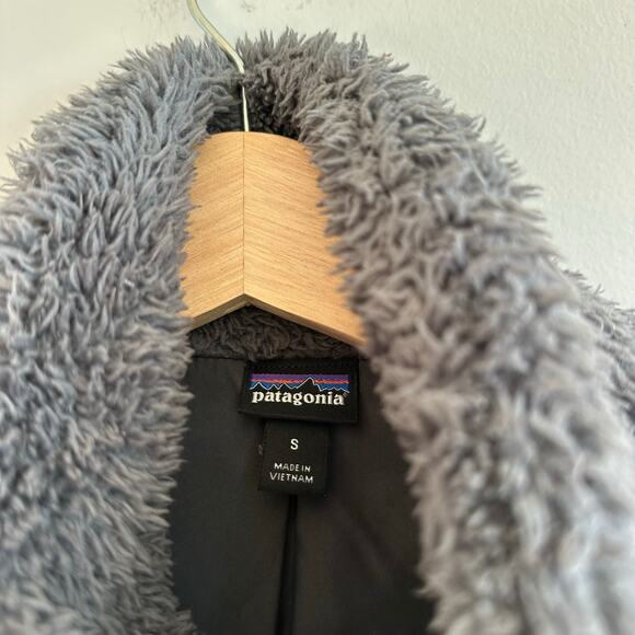 Patagonia Los Gatos Fleece Zip Up Mock Neck Vest Gray S - Picture 4 of 8